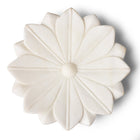 White Marble Lotus Plate From Rajasthan