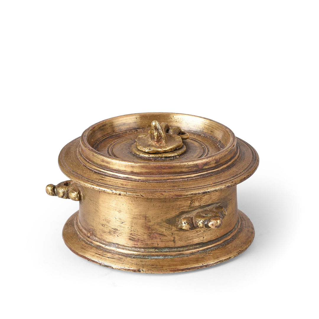 Indian Brass Ink Pot - 19th Century