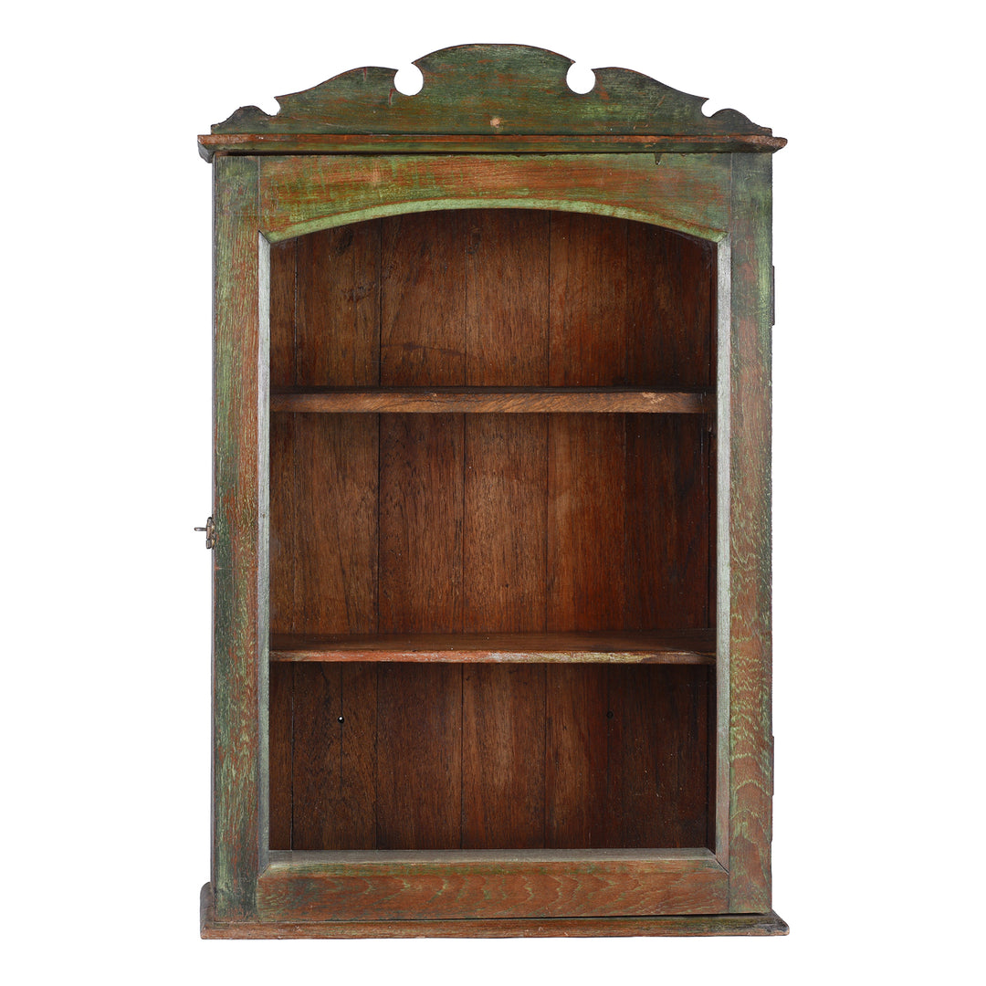 Indian Glazed Teak Wall Cabinet | Indigo Antiques