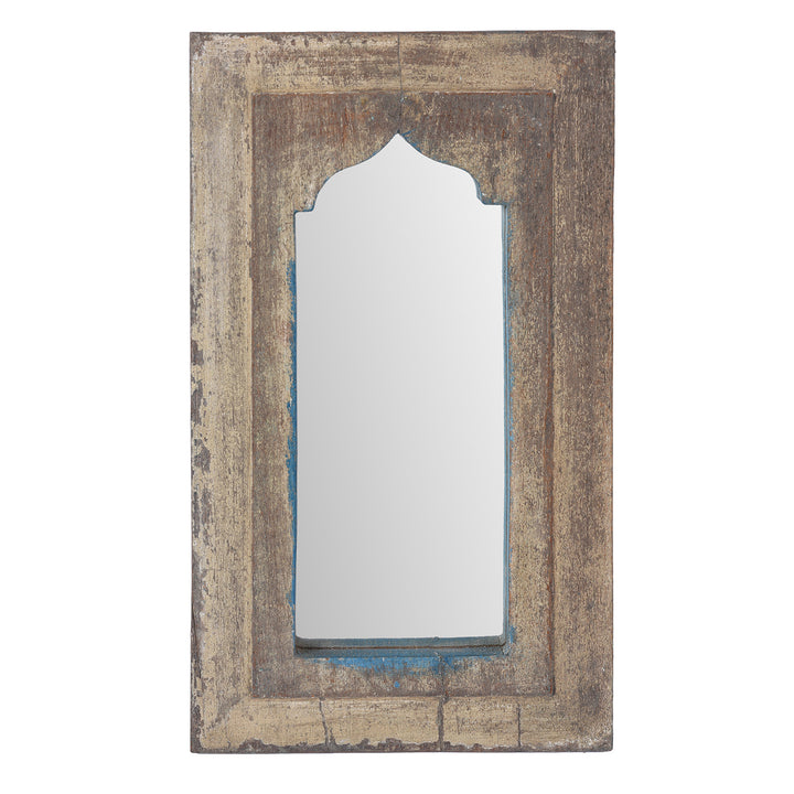 Indian Mihrab Mirror Made From Old Teak | Indigo Antiques