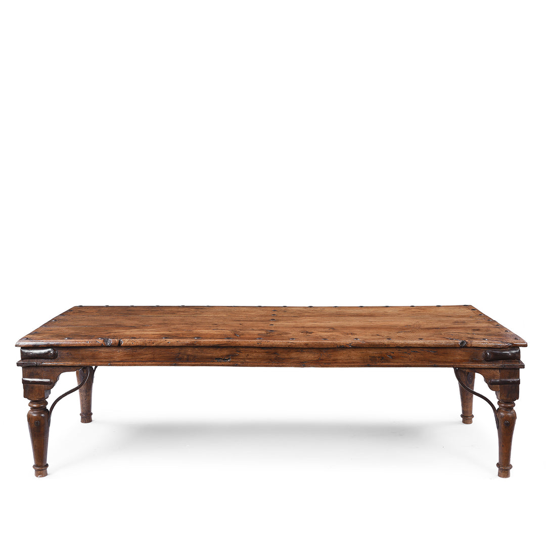 Antique Roheda Wood Takhat Table From Shekhawati | Indigo Antiques