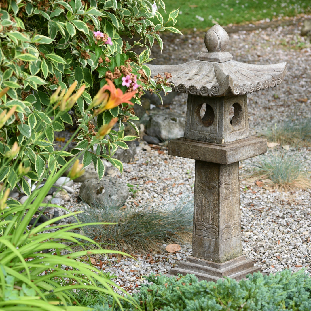 Japanese Stone Ishi Doro Snow Lantern Garden Feature | Indigo Antiques