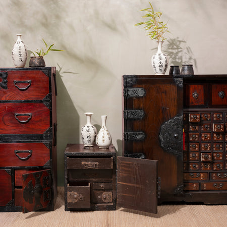 Reproduction Korean Apothecary Cabinet - Ca 1970's