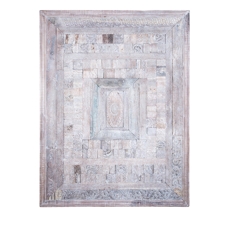 Large Decorative Panel Made From Old Indian Architectural Carvings | Indigo Antiques