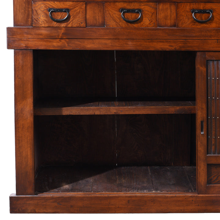 Interior Detail From Antique Japanese Mizuya Dansu - Tansu | Indigo Antiques