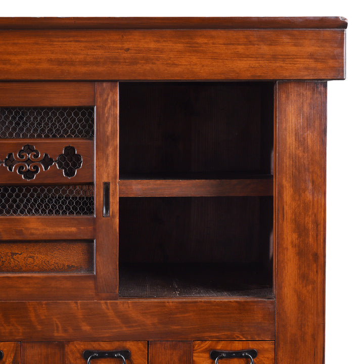 Interior Detail From Antique Japanese Mizuya Dansu - Tansu | Indigo Antiques