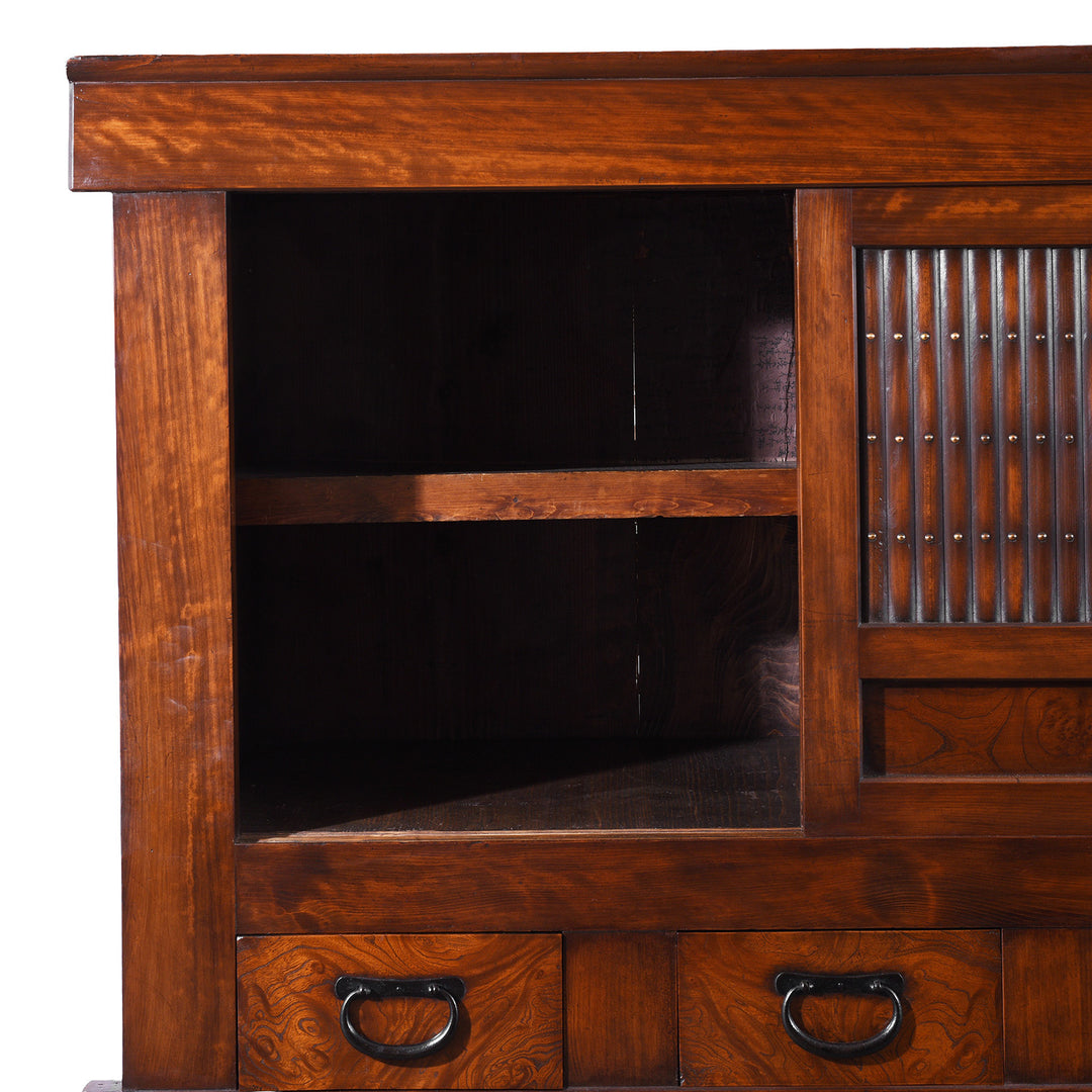Interior Detail From Antique Japanese Mizuya Dansu - Tansu | Indigo Antiques