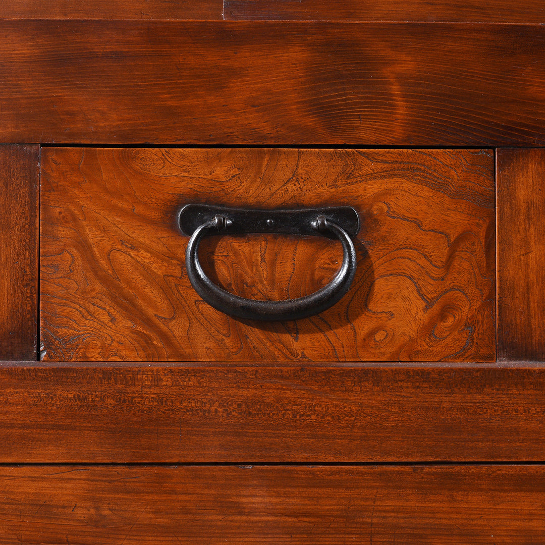 Drawer Detail From Antique Japanese Mizuya Dansu - Tansu | Indigo Antiques