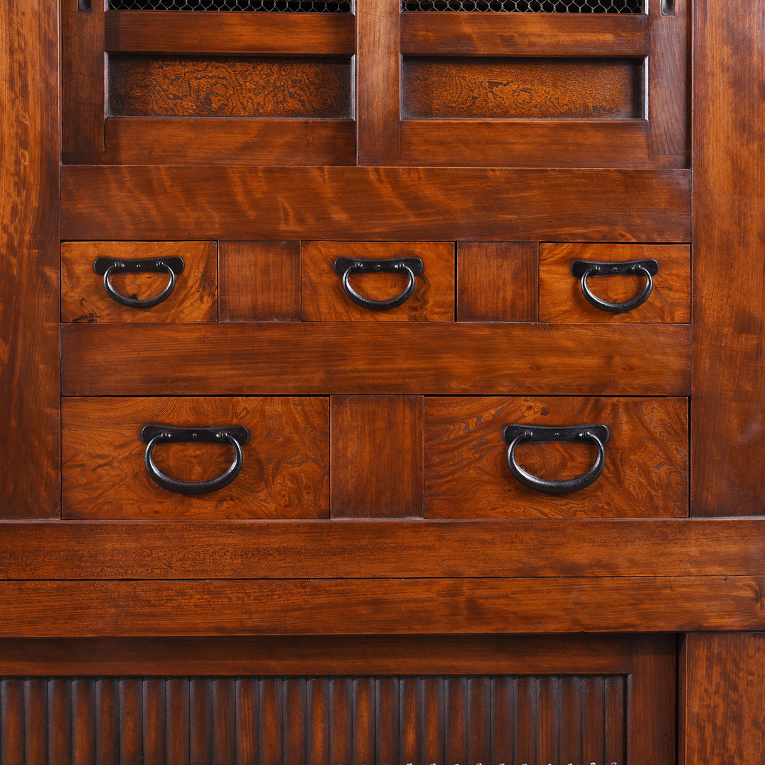 Drawer Detail From Antique Japanese Mizuya Dansu - Tansu | Indigo Antiques