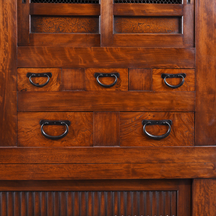 Drawer Detail From Antique Japanese Mizuya Dansu - Tansu | Indigo Antiques
