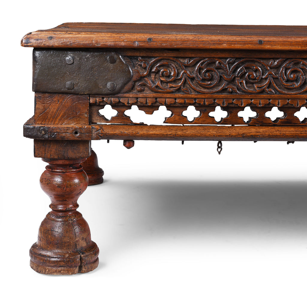 Carved Takhat From Gujarat - 19thC