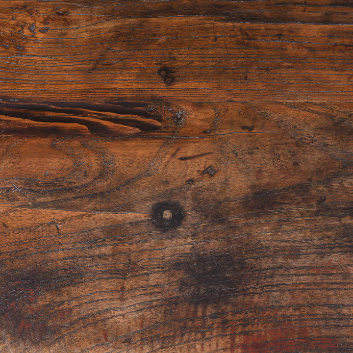 Detail From op Of Corner Detail From Angled View Of Antique Chinese Half Table From Shanxi  | Indigo Antiques