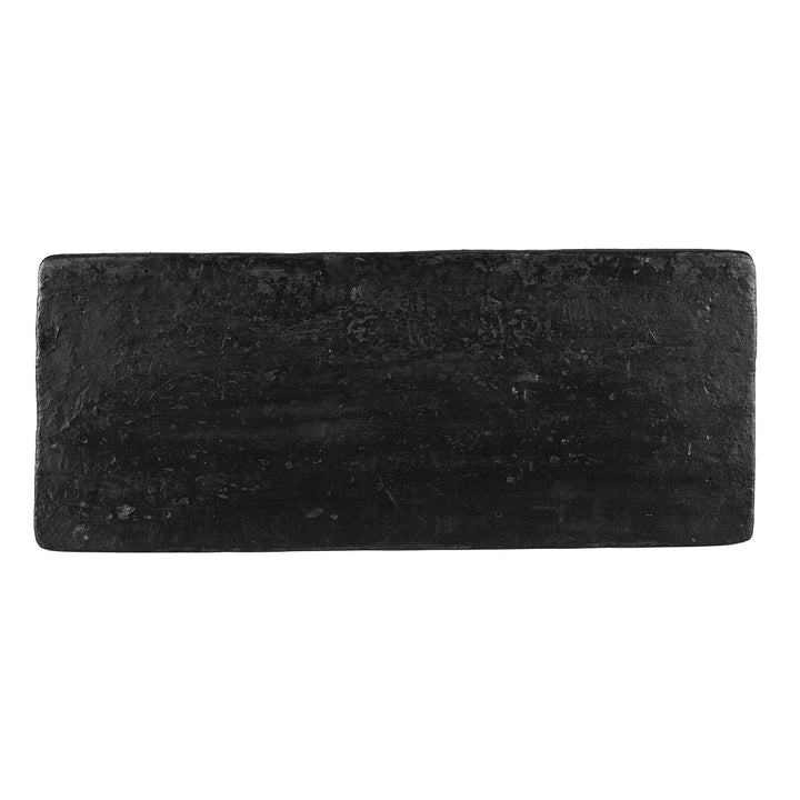 Top Down View Of Antique Tibetan Carved And Painted Choksar With Dragon And Lotus Motifs