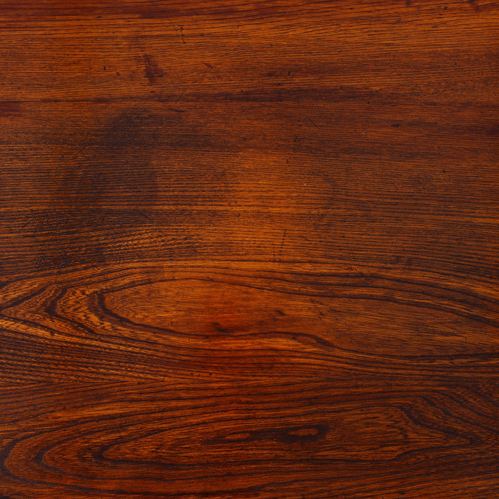 Top Grain Detail From Nineteenth Century Elm Shandong Kang Cabinet With Drawers And Brass Fittings