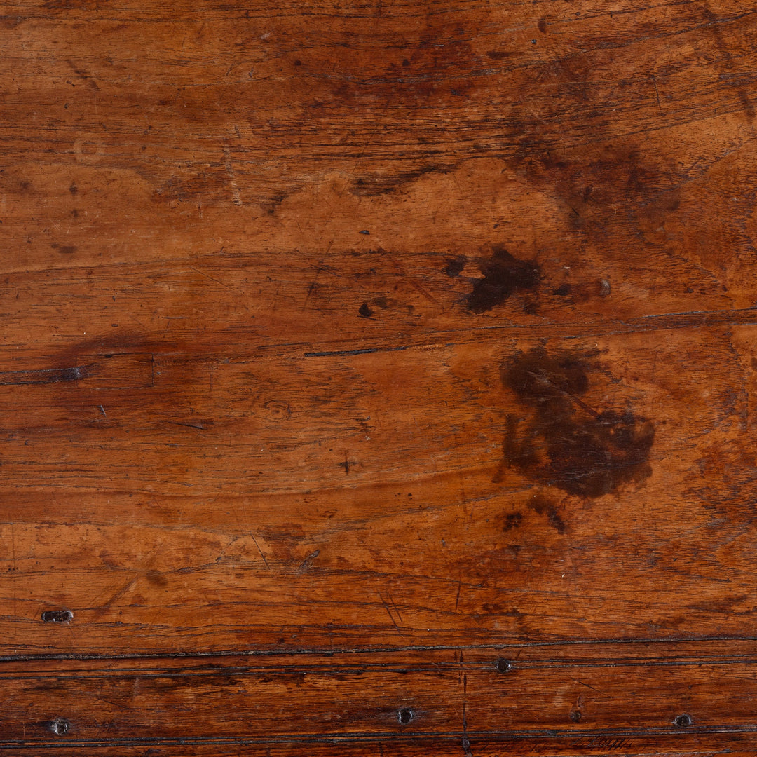 Surface Detail From Top Of Bijou Antique Gujarati Takhat Coffee Table In Carved Teak | Indigo Antiques