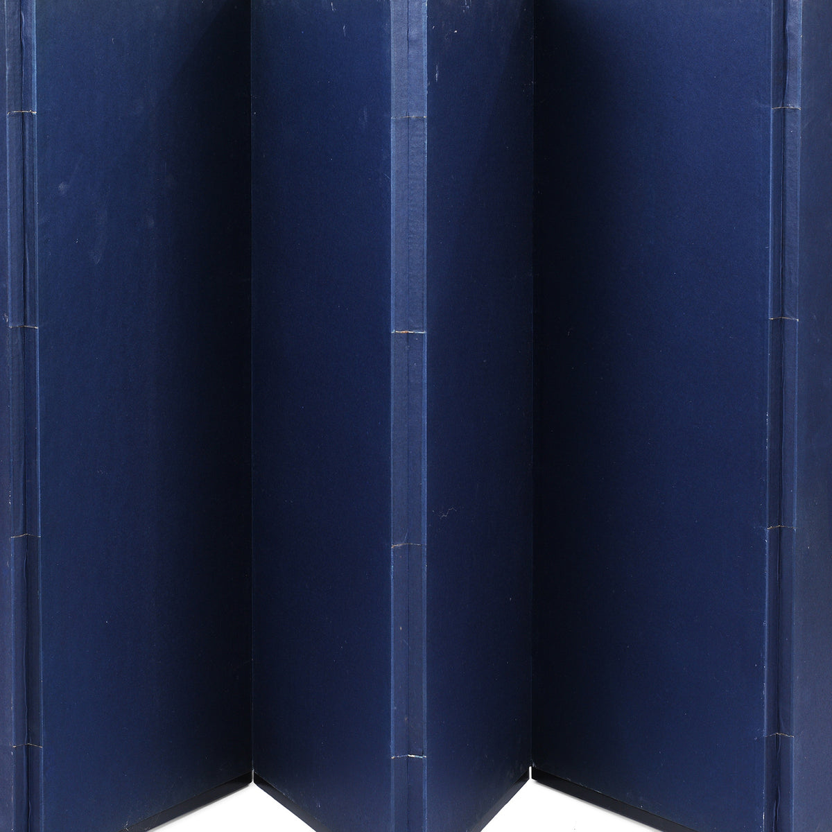 Back View Of Gold Rinpa Style Six Fold Japanese Byōbu Screen With Peonies On Gold Leaf Ground And Detailed Brocade Border | Indigo Antiques