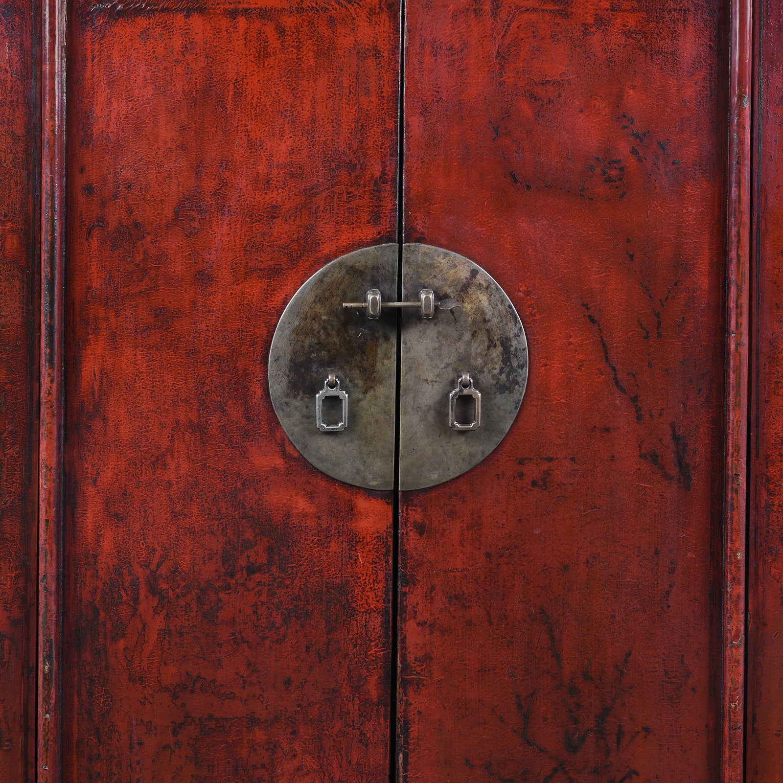 Antique Chinese Red Lacquer Wedding Cabinet | Indigo Antiques