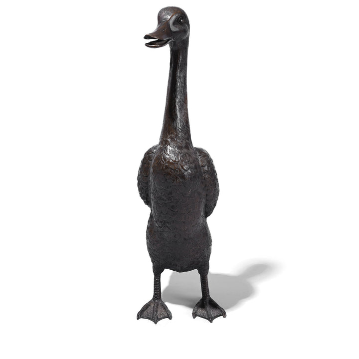 Antique Japanese Bronze Duck Okimono | Indigo Antiques