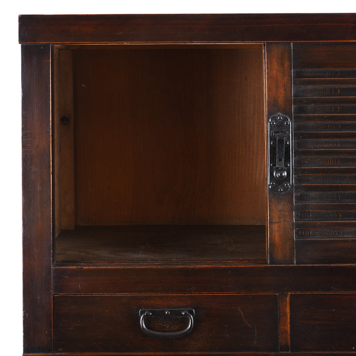Interior Of Antique Japanese Mizuya Dansu | Indigo Antiques