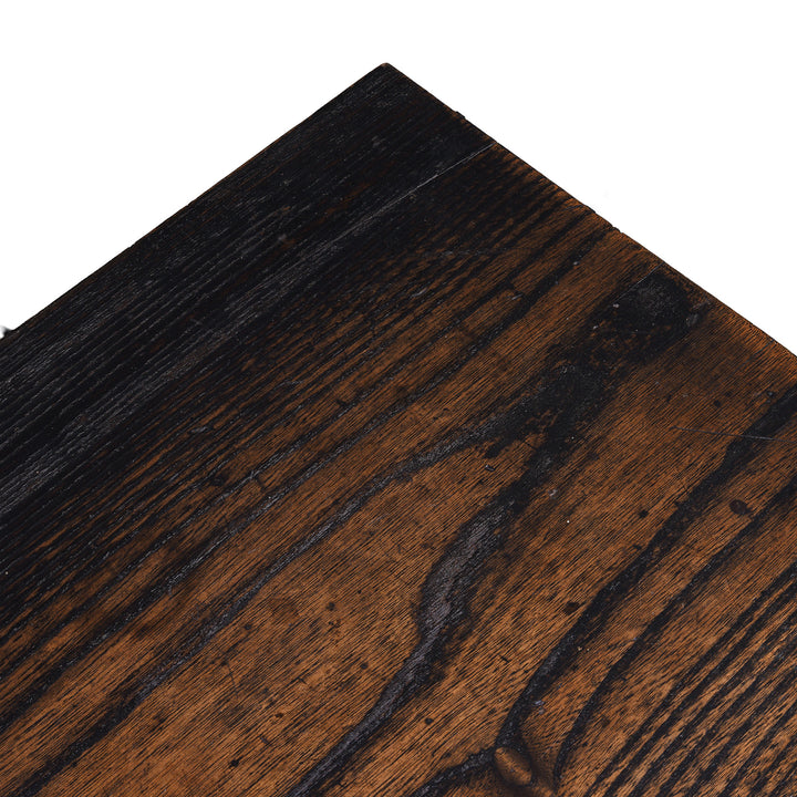 Detail From Top Of Antique Japanese Kamachi Step | Indigo Antiques