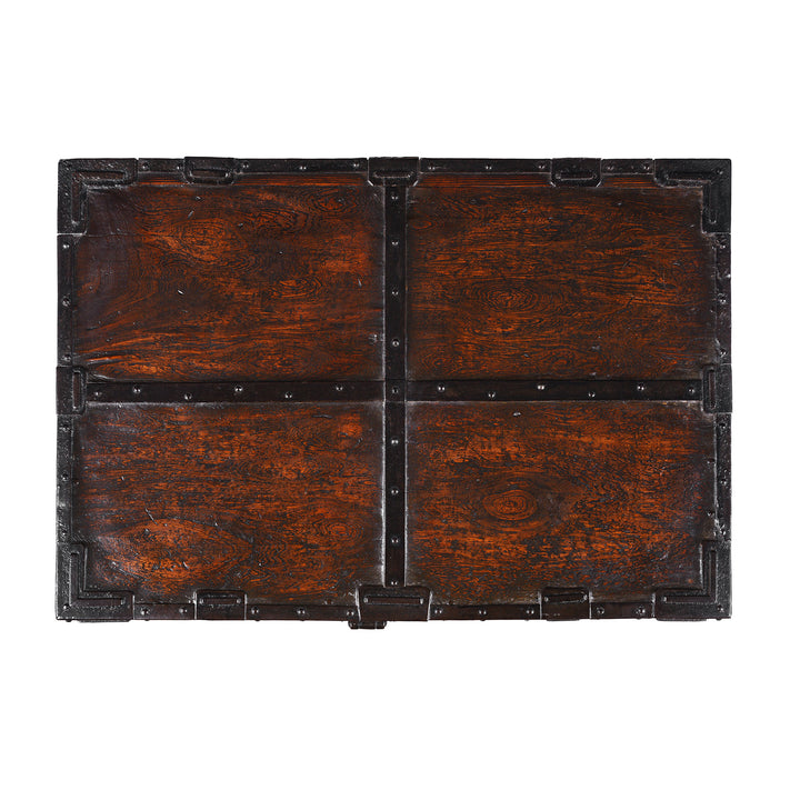 Top Down View Of Antique Japanese Nagamochi Kuruma Chest 