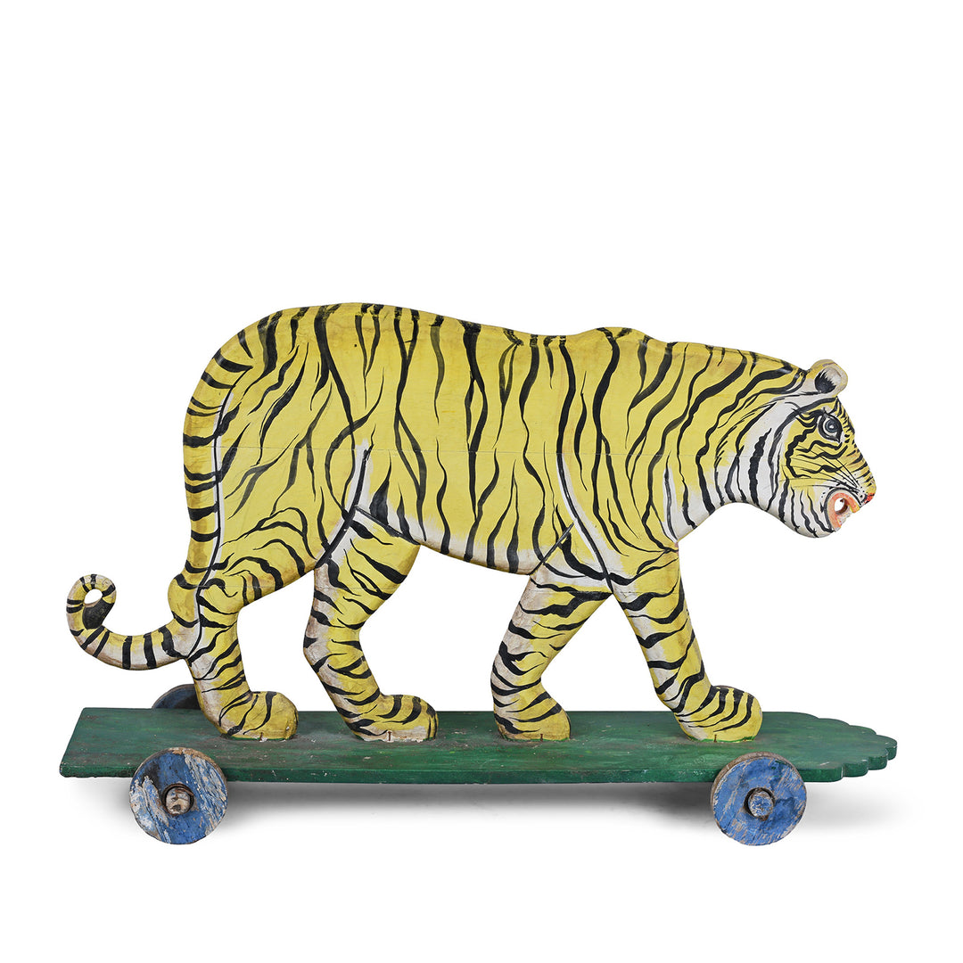 Vintage Painted 'Pull-along' Tigers | Indigo Antiques