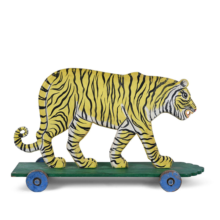 Vintage Painted 'Pull-along' Tigers | Indigo Antiques