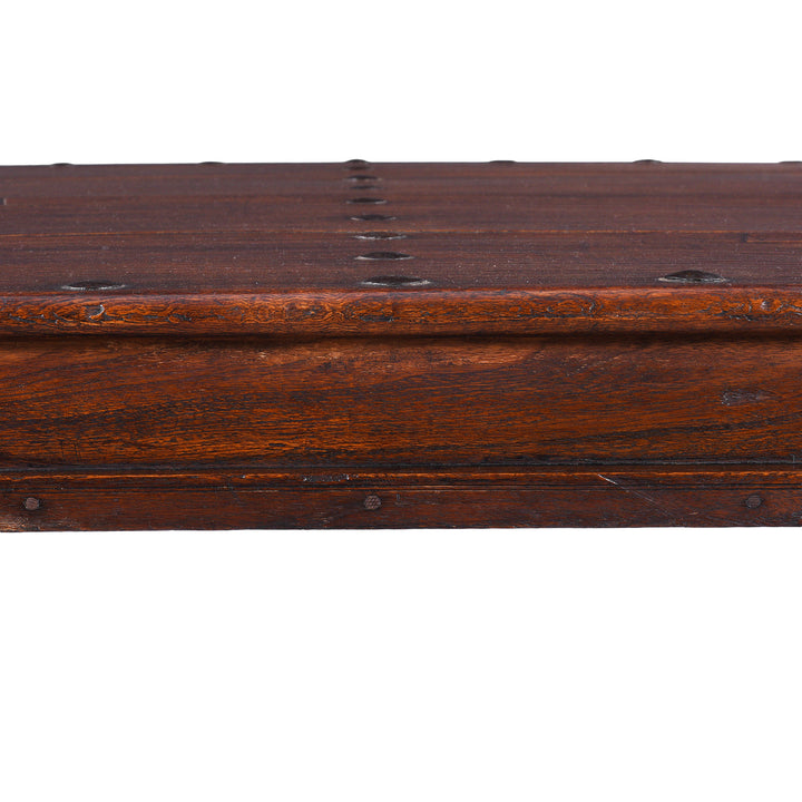 Detail From Antique Indian Takhat Coffee Table From Shekhawati