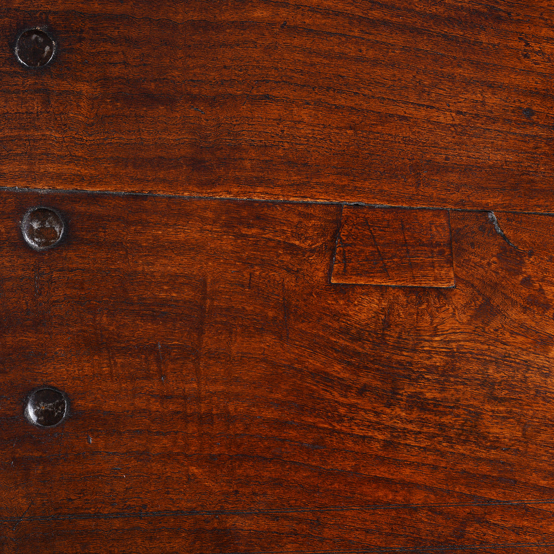 Surface Detail From Antique Indian Takhat Coffee Table From Shekhawati