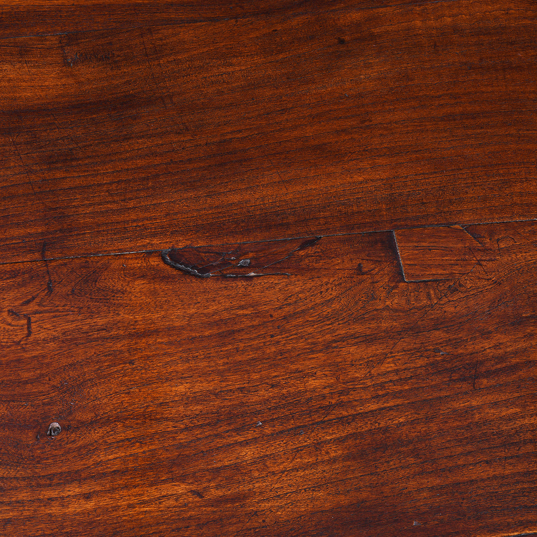 Surface Detail From Antique Indian Takhat Coffee Table From Shekhawati