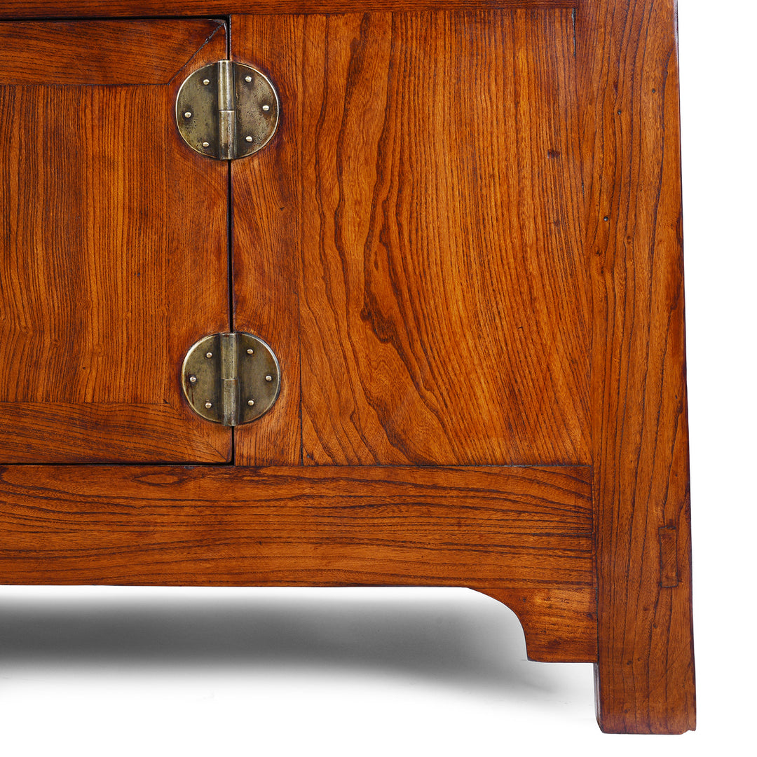 Leg Detail From Antique Elm Chinese Sideboard From Peking