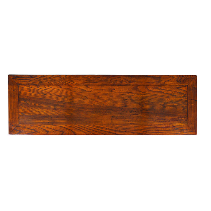 Top Down View Of Antique Elm Chinese Sideboard From Peking 