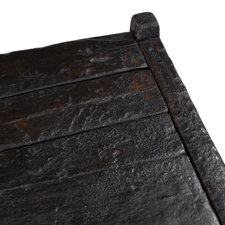 Surface Detail From Antique Tibetan Painted Chest On Stand | Indigo Antiques