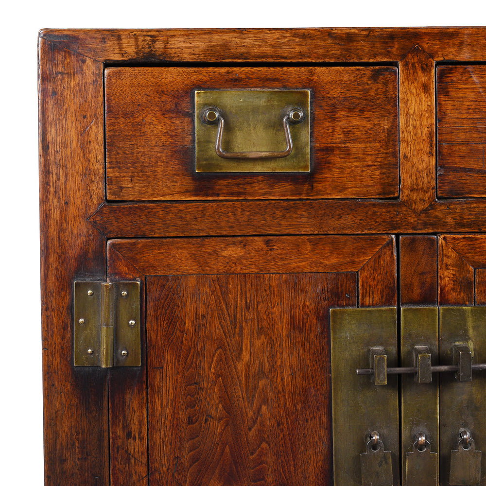Corner Detail From Antique Chinese Sideboard | Indigo Antiques