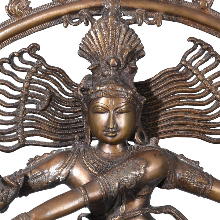 Face Detail From Chola Style Shiva Nataraja From South India | Indigo Antiques