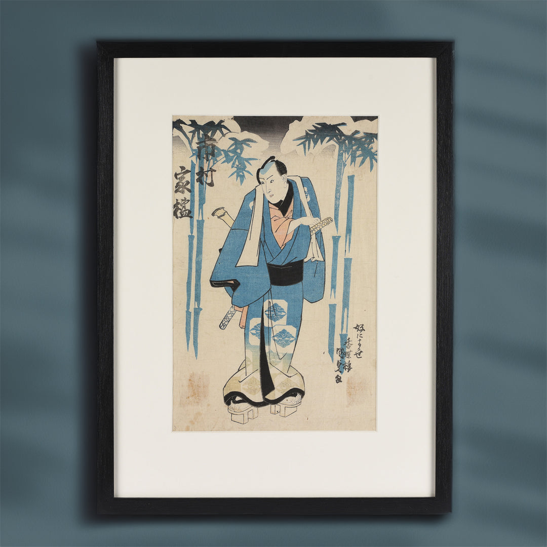 Framed Japanese Woodblock Print - Meiji Period | Indigo Antiques
