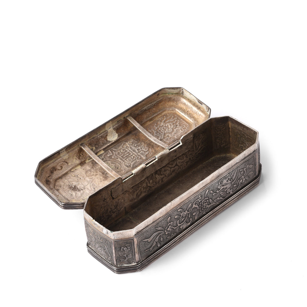 Silver Supari Box from China - 19th Century