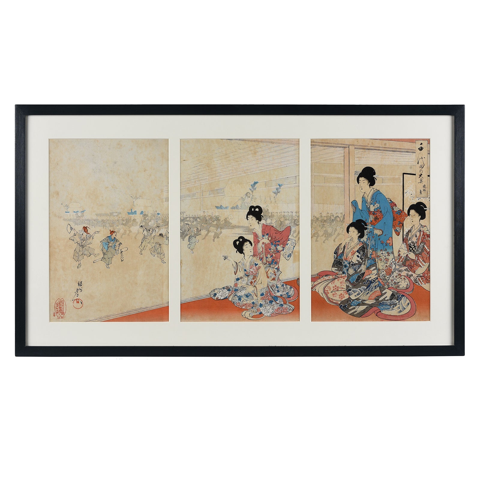 "Rice Cake Parade" from the series "The Inner Palace of Chiyoda". By Chikanobu
