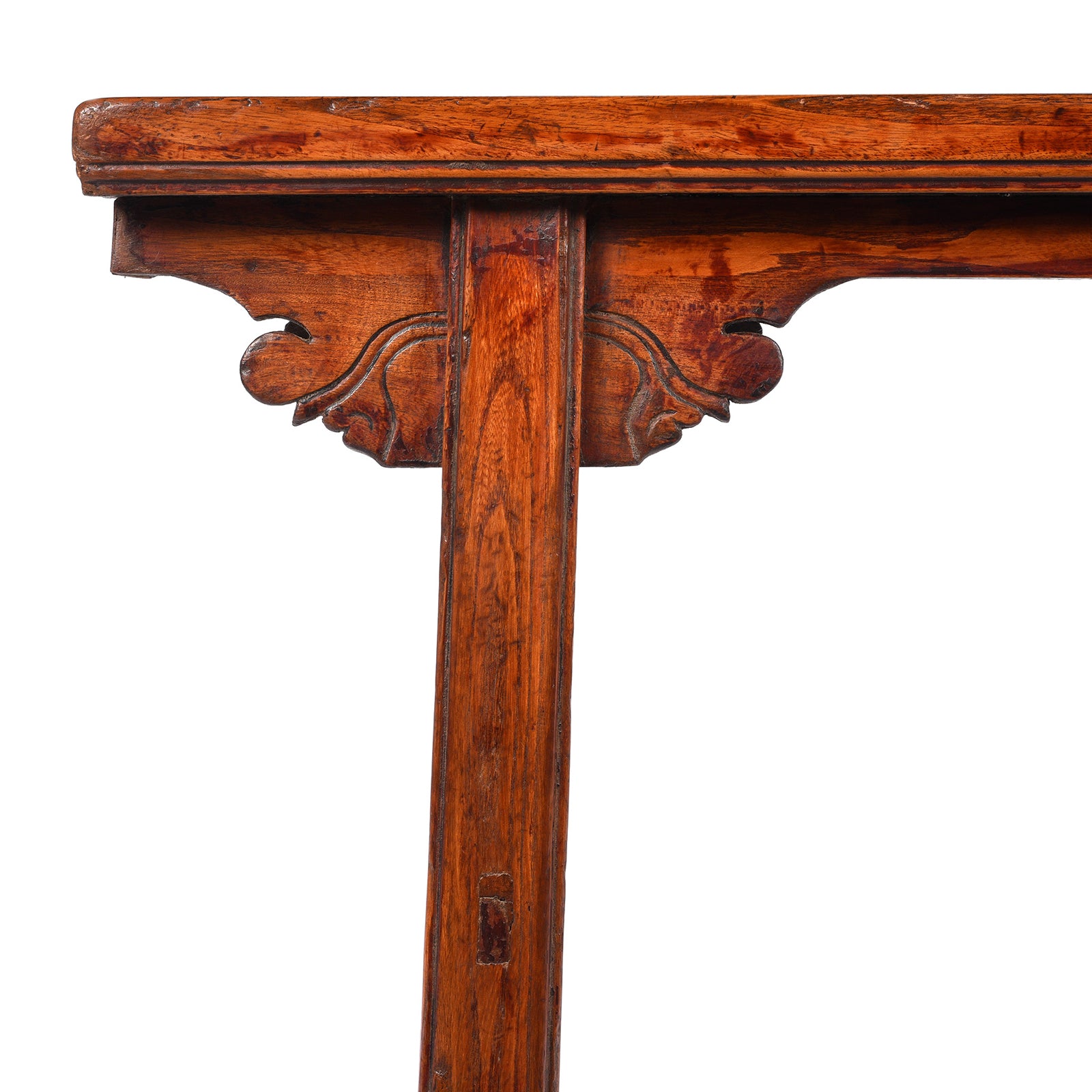 Antique Chinese Elm Spring Bench From Shanxi | Indigo Antiques