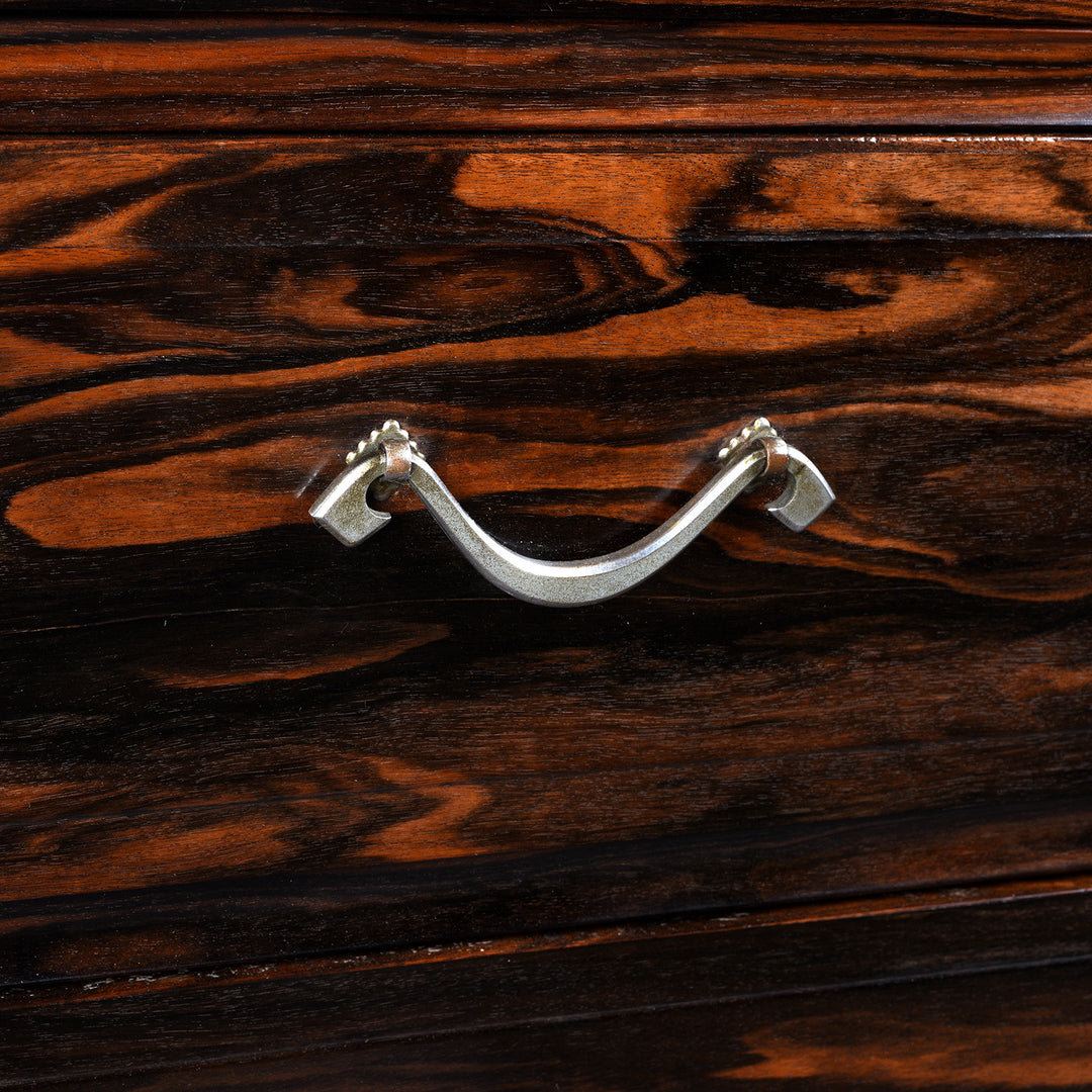 Handle Detail From Antique Japanese Kimono Dansu - Persimmon| Indigo Antiques