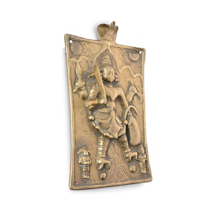 Antique Bronze Votive Panel of Virabhadra | Indigo Antiques