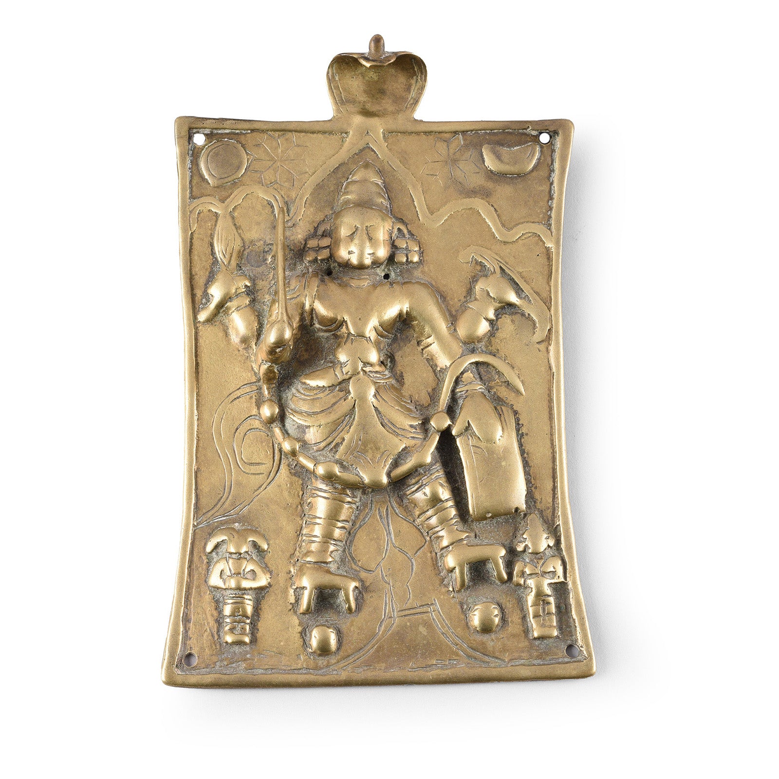 Antique Bronze Votive Panel of Virabhadra | Indigo Antiques