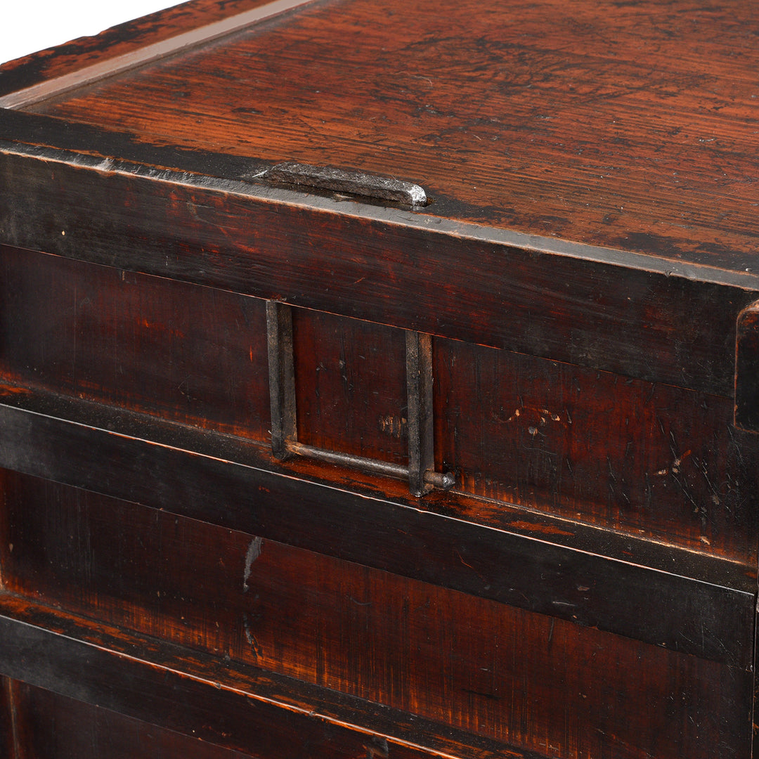 Side Detail From Antique Bo Dansu From Japan Meiji Period  | Indigo Antiques