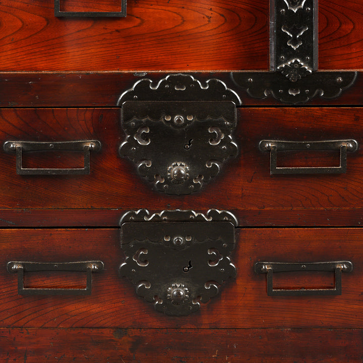 Detail From Antique Bo Dansu From Japan Meiji Period  | Indigo Antiques