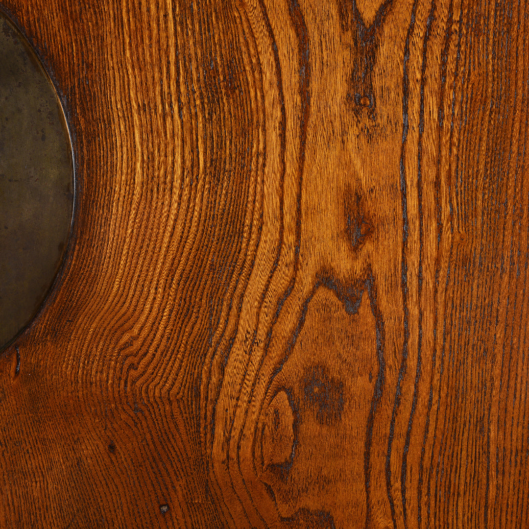 Grain Detail From Antique Chinese Elm Compound Cabinet From Peking - 19th Century | Indigo Antiques