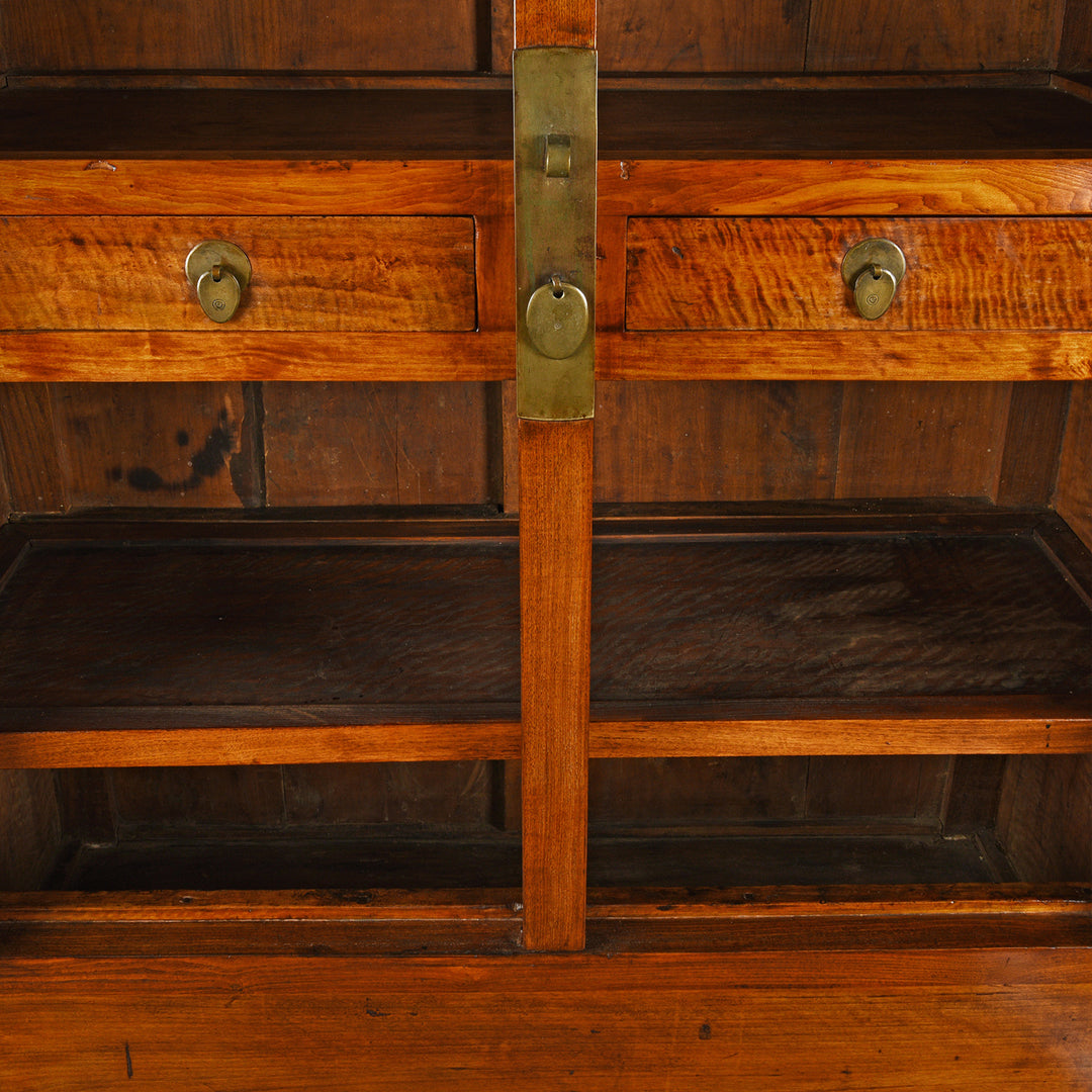Interior Of Antique Chinese Elm Compound Cabinet From Tianjin  - 19th Century | Indigo Antiques