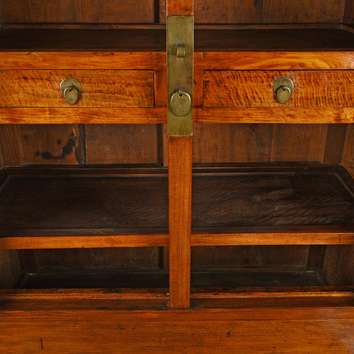 Interior Of Antique Chinese Elm Compound Cabinet From Tianjin  - 19th Century | Indigo Antiques