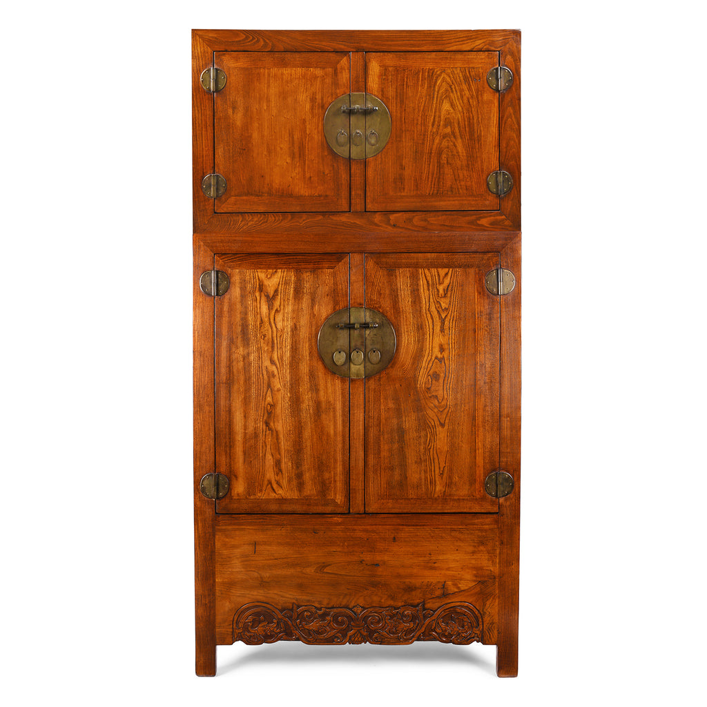 Chinese Elm Compound Cabinet From Beijing - 19th Century