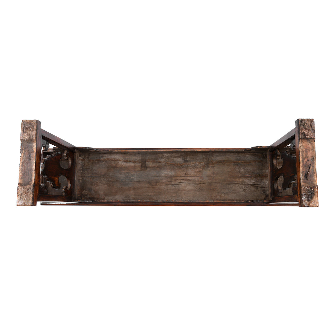 Underside Of Antique Chinese Huali Altar Table | indigo Antiques