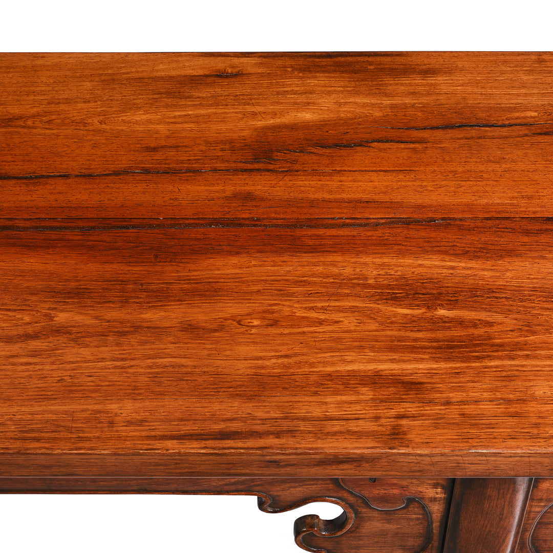 Surface Detail From Antique Chinese Huali Altar Table | indigo Antiques